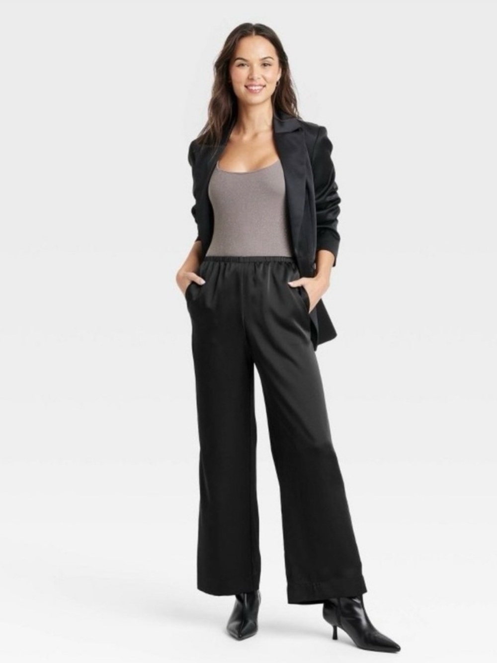 *NWOT* A New Day Satin Wide-Leg Dress Pants